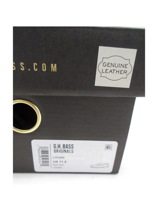 GH Bass Weejuns Shoes 11.5 D Cognac Logan Penny Loafer Leather NEW main image 11